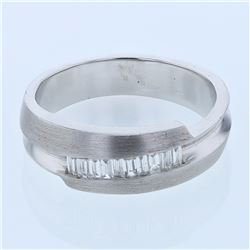 14KT White Gold 0.38ctw Diamond Ring