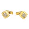 18KT Yellow Gold 0.48ctw Diamond Cuff Links
