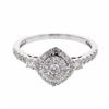 Image 1 : 14KT White Gold 0.57ctw Diamond Ring