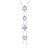 Image 1 : 14KT White Gold 0.51ctw Diamond Pendant with Chain