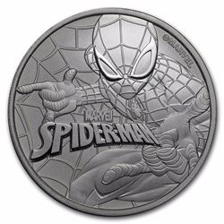 2017 $1 Marvel Spiderman Tuvalu 1oz Silver Coin