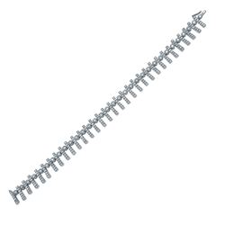 18KT White Gold 4.54ctw Diamond Bracelet