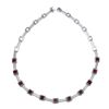 Image 1 : 14KT White Gold 2.34ctw Ruby and Diamond Necklace