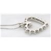 Image 5 : 14KT White Gold 1.00ctw Diamond Pendant with Chain