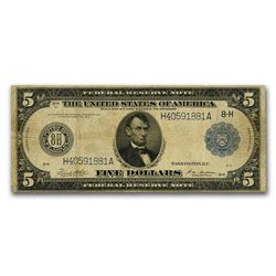 1914 $5 Large Federal Reserve Note