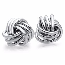 Sterling Silver Love Knot Earrings
