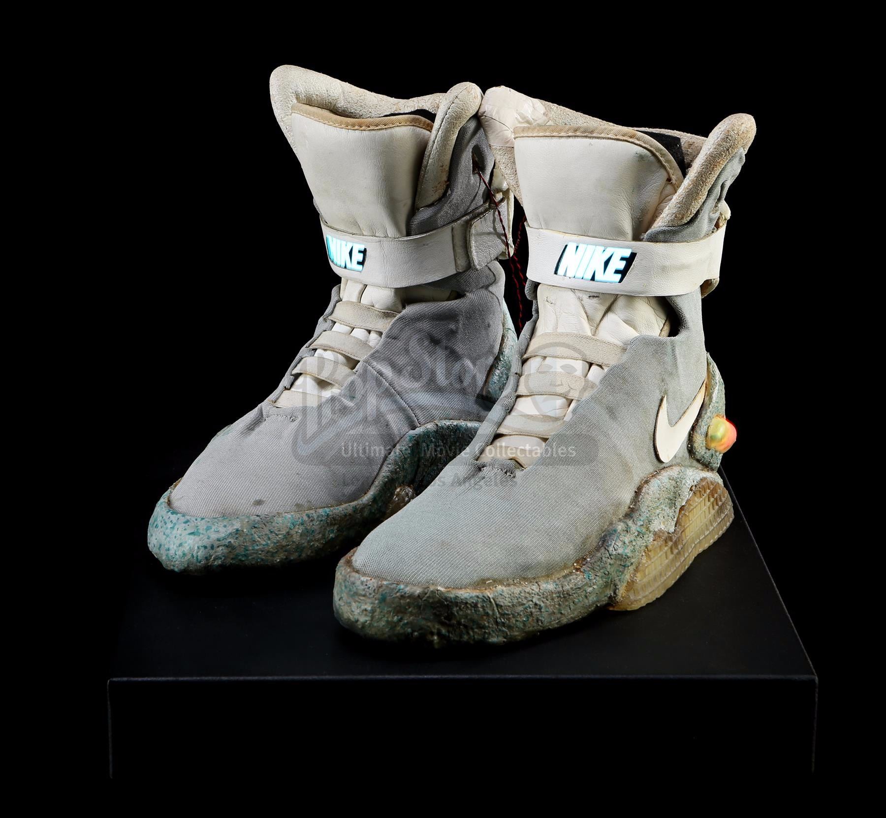 BACK TO THE FUTURE PART II (1989) - Marty McFly's (Michael J. Fox) Light-Up 2015 Nike Shoes