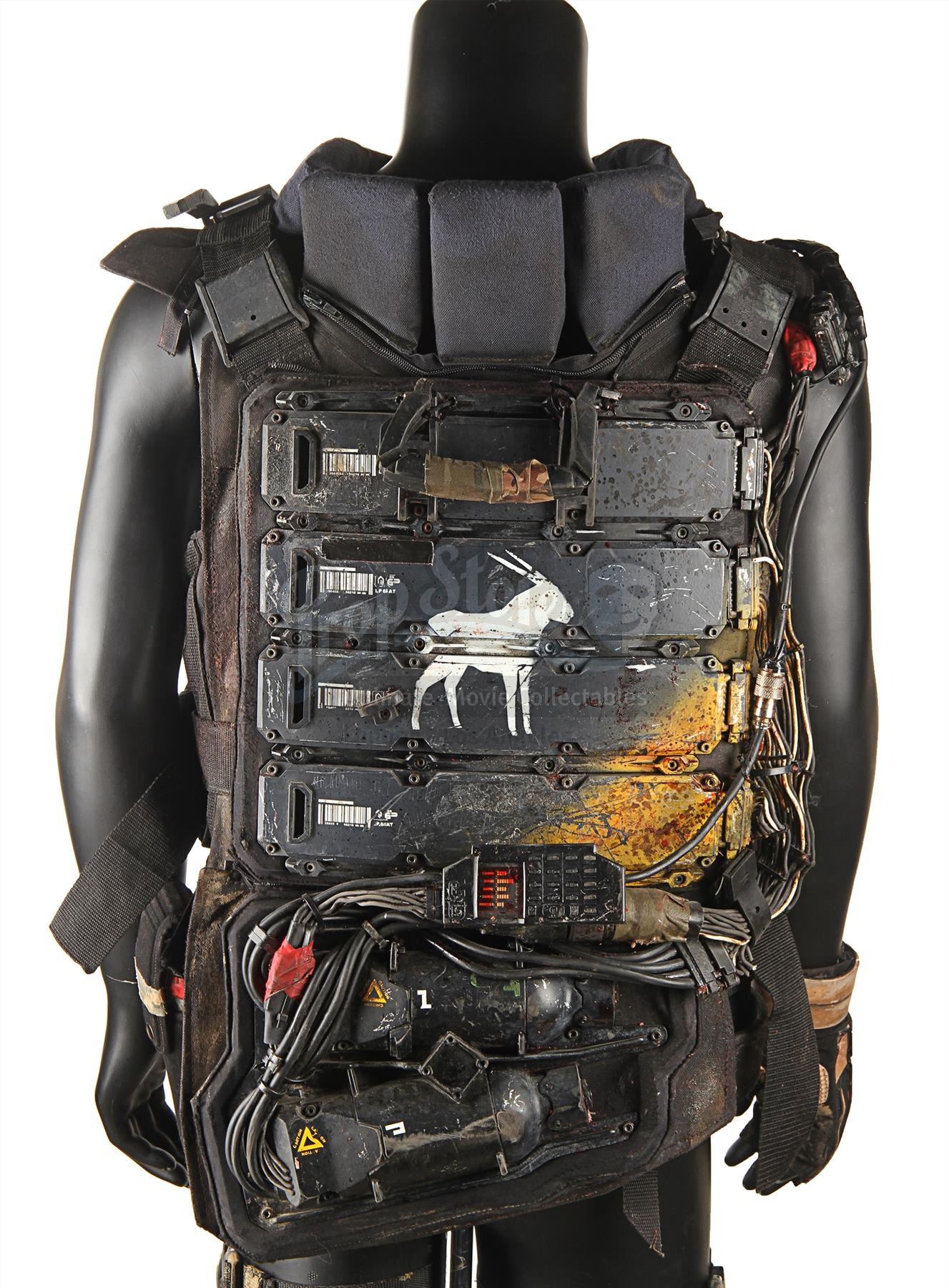 ELYSIUM (2013) Crowe's (Josh Blacker) Stunt Body Armour and Gloves