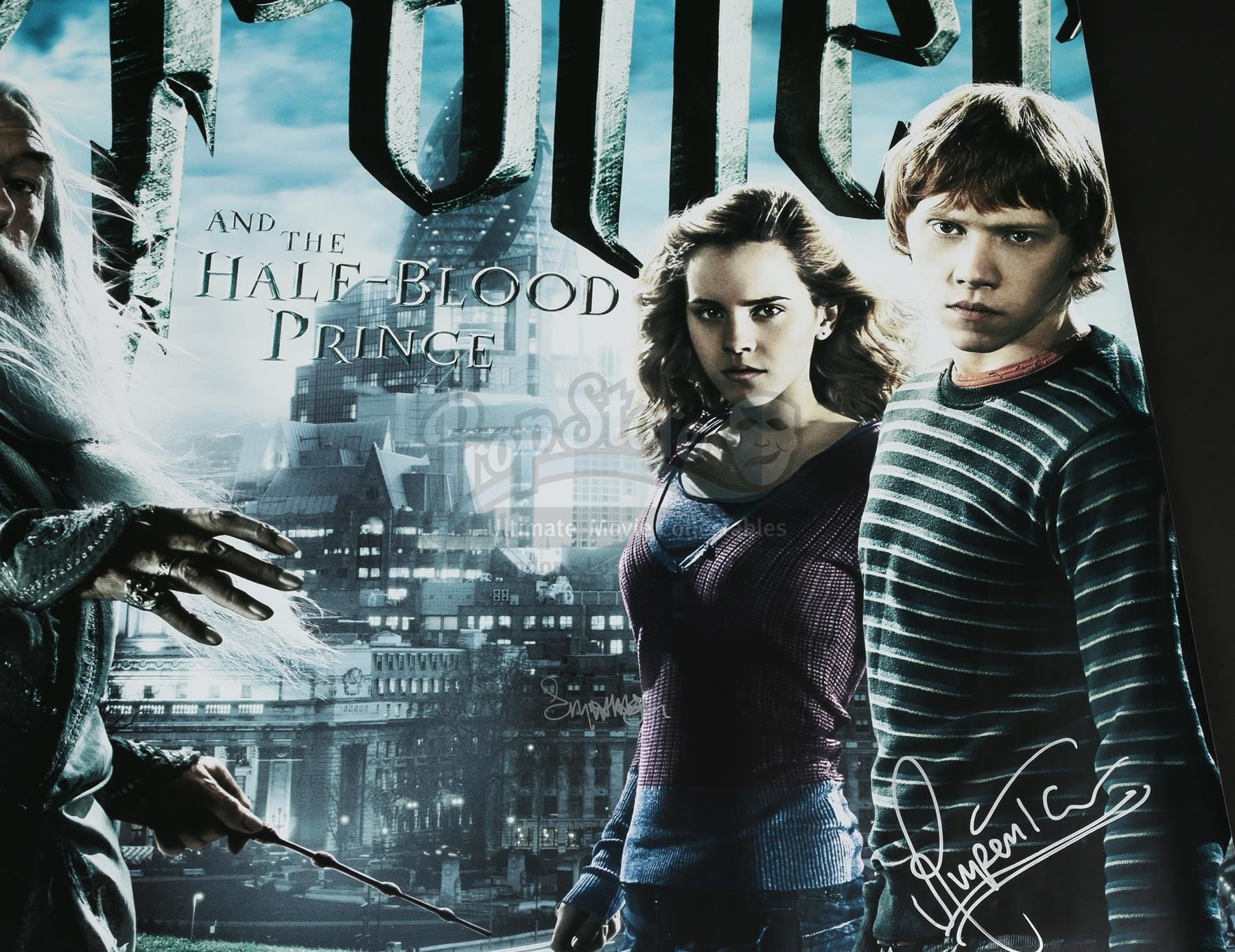 Harry Potter And The Half Blood Prince 09 Main Cast Autographed Poster Harry Potter And The Half Blood Prince 09 Main Cast Autographed Poster