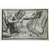 Image 2 : JASON AND THE ARGONAUTS (1963) - Ray Harryhausen Hand-Drawn Concept of Triton (William Gudgeon) and 