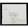Image 1 : VALLEY OF GWANGI, THE (1969) - Ray Harryhausen Hand-Drawn Ornithomimus Scale Comparison