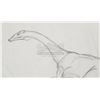 Image 2 : VALLEY OF GWANGI, THE (1969) - Ray Harryhausen Hand-Drawn Ornithomimus Scale Comparison