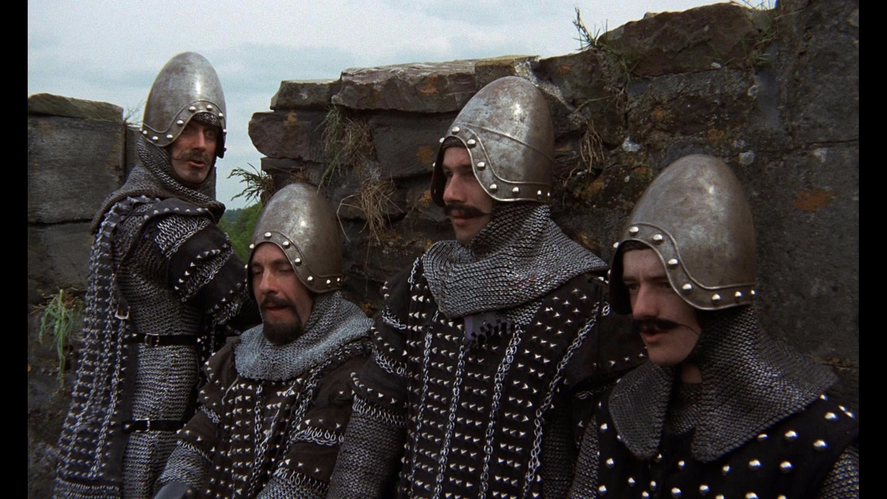 MONTY PYTHON AND THE HOLY GRAIL (1975) - Taunting French Guard's Helmet