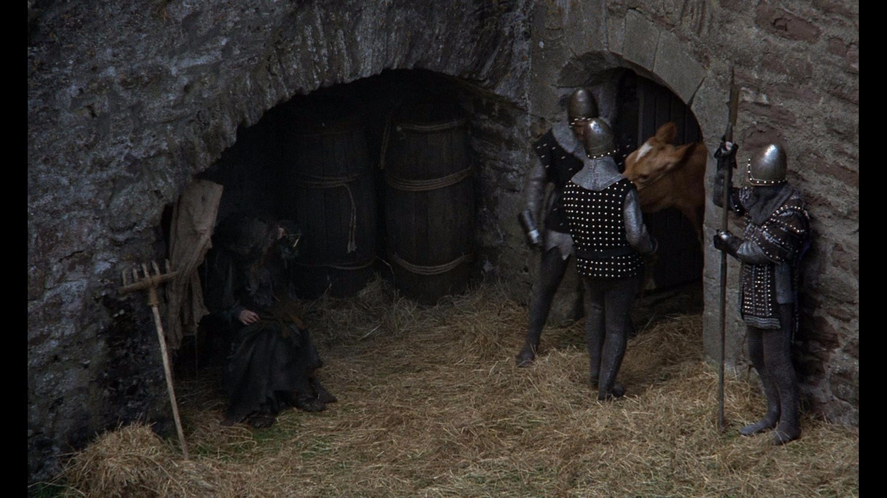 MONTY PYTHON AND THE HOLY GRAIL (1975) - Taunting French Guard's Helmet
