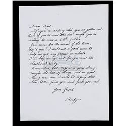 SHAWSHANK REDEMPTION, THE (1994) - Andy's (Tim Robbins) Letter to Red (Morgan Freeman)