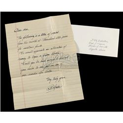 SHAWSHANK REDEMPTION, THE (1994) - Andy's (Tim Robbins) Hand-Written Funding Request Letter