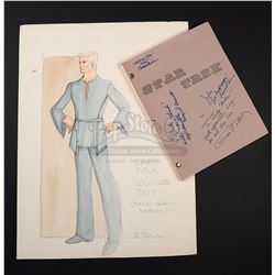 STAR TREK (TV 1966-1969) - Robert Fletcher Hand-Painted Captain Kirk Costume Design and 'The Cage' A
