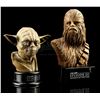 Image 1 : STAR WARS: REVENGE OF THE SITH (2005) - Yoda and Chewbacca Statue Crew Gifts