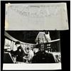 Image 2 : STAR WARS: THE EMPIRE STRIKES BACK (1980) - Ralph McQuarrie Hand-Drawn Bridge Sketch and Photo