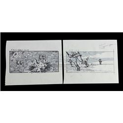STAR WARS: THE EMPIRE STRIKES BACK (1980) - Hand-Drawn Storyboards — M158 and A40