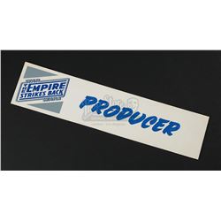 STAR WARS: THE EMPIRE STRIKES BACK (1980) - 'Producer' Office Door Sign