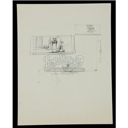 STAR WARS: RETURN OF THE JEDI (1983) - Ralph McQuarrie Hand-Drawn Portfolio Thumbnail Sketches — Bat