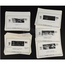 STAR WARS: STAR TOURS (1986) - Complete Set of Wesley Seeds Printed Simulator Attraction Storyboards