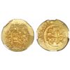 Image 1 : Mexico City, Mexico, cob 4 escudos, Philip V, assayer J (style of 1711-13), encapsulated NGC MS 63, 