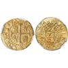 Image 1 : Lima, Peru, cob 2 escudos, 1703H, rare, encapsulated NGC MS 65, finest known in NGC census, from the
