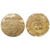 Image 1 : Seville, Spain, cob 4 escudos, Philip II, assayer not visible (Gothic D), encapsulated NGC AU 55.
