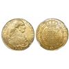 Image 1 : Bogota, Colombia, bust 8 escudos, Charles IV, 1797JJ, encapsulated NGC MS 62.