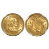 Image 1 : Costa Rica, 2 colones, 1921, encapsulated NGC MS 63, ex-Richard Stuart (designated on label).