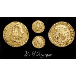 Guatemala, bust-type cob 1 escudo, Ferdinand VI, 1750/48J, unique, ex-Richard Stuart, Jara Plate Coi