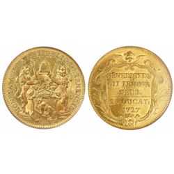 Bern, Switzerland, 2 ducat, 1727, encapsulated NGC MS 61.
