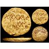 Image 2 : Large gold disk, 1434 grams, fineness 0.926, marked "XXXXV" and monogram of V over upside-down V, fr