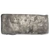 Image 1 : Small, thick, brick-like "tumbaga" silver bar #1128, 2395 grams, marked with assayer/owner B~Vo, ser