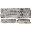 Image 1 : Large silver bar #626, 89 lb 11.68 oz troy, Class Factor 0.8, with markings of manifest 1038, finene