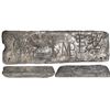 Image 1 : Silver bar #616, 43 lb 4.4 oz troy, Class Factor 0.9, with markings of manifest 145, fineness 2380/2