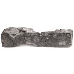 Neatly formed silver ingot, 1345 grams, about 98.5% fine, no stamps visible, from the Bredenhof (175