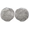 Image 1 : Potosi, Bolivia, cob 8 reales, Philip III, assayer T, Grade 1, with tag but certificate missing.