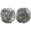 Image 1 : Nuevo Reino Colombia cob 8 reales, 1622, assayer A to right, mintmark RN to left, Atocha