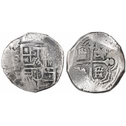Mexico City, Mexico, cob 4 reales, (16)24/3/2D, rare.