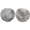 Image 1 : Potosi, Bolivia, cob 8 reales, 164(?), assayer not visible, with crowned-L countermark on cross.