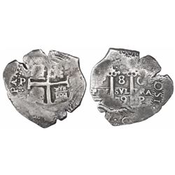 Potosi, Bolivia, cob 8 reales, 1679C.