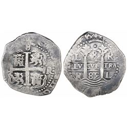 Lima, Peru, cob 8 reales, 1685R.