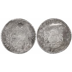 Mexico City, Mexico, pillar 8 reales, Philip V, 1735MF.