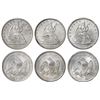 Image 1 : Lot of three USA half dollars seated Liberty encapsulated by NGC SS Republic Shipwreck Effect in pro