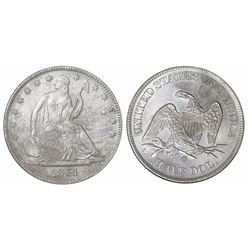 USA (New Orleans mint), half dollar seated Liberty, 1861-O, Louisiana State issue, encapsulated NGC