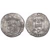 Mexico City, Mexico, 4 reales, Charles-Joanna, "Early Series," assayer P at bottom between pillars,