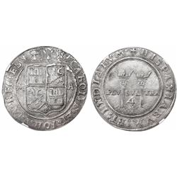 Mexico City, Mexico, 4 reales, Charles-Joanna, "Late Series," assayer A to right, mintmark M to left